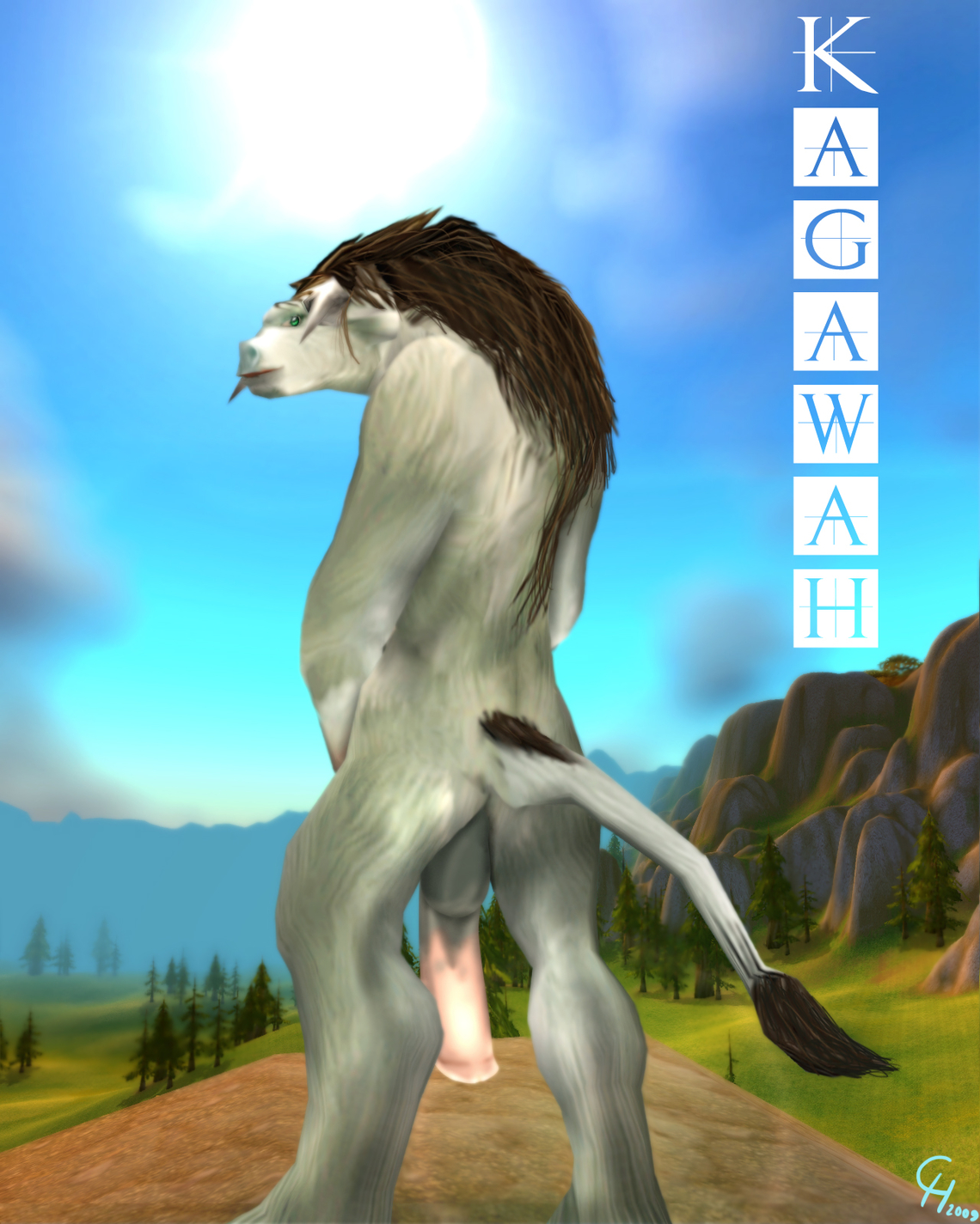First Glance on Kagawah [Tauren/Male-Pinup]
Very first picture of Kagawah from 2009.
Keywords: Tauren;OC;Male Pinup