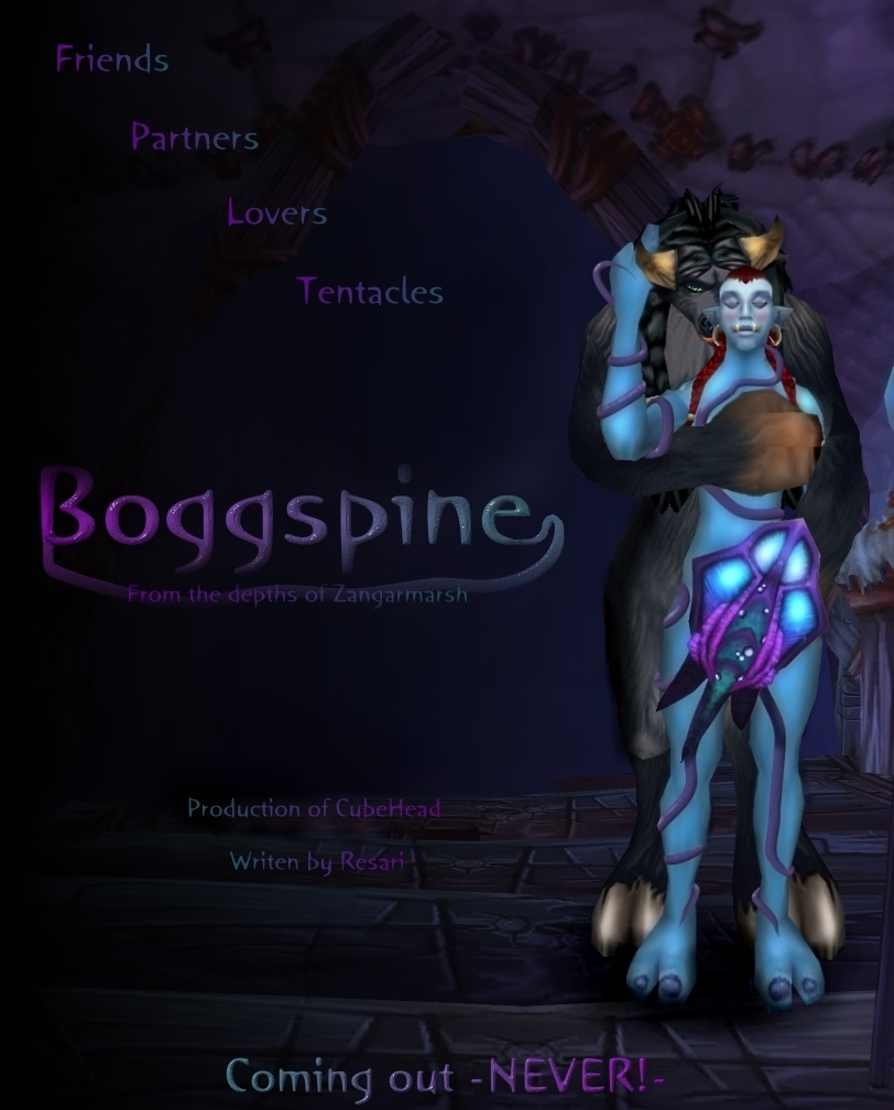 Boggspine - the Movie [Parody/SFW]
A movie posted parody I made back in 2007.
Keywords: Tauren;Troll;Parody;SFW;tentacle