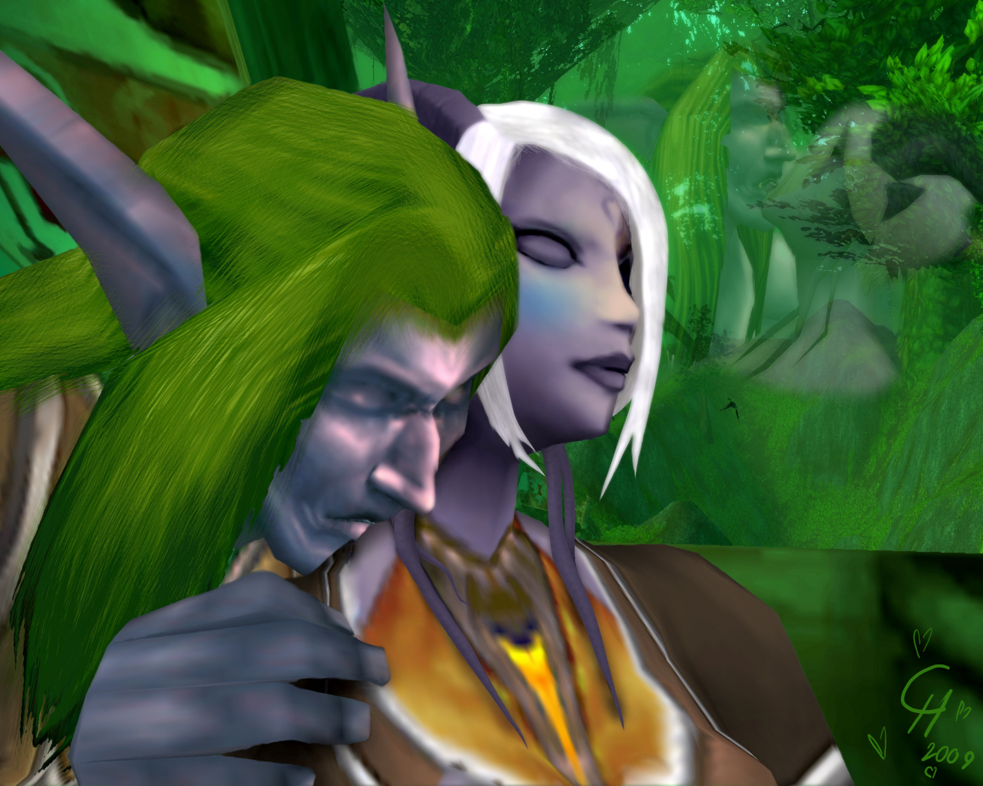 Comfort of Warmth [Draenei/Nelf/SFW]
Selanaar and Falathorn had a small history together,
even if Sel didn't wish to get steady with him because of
religius and racial reasons, she couldn't hold herself down and think about Falathorn,
all those evenings spent together and passionated moments together kept her warm even if she was away.
Keywords: Draenei;Nelf;SFW