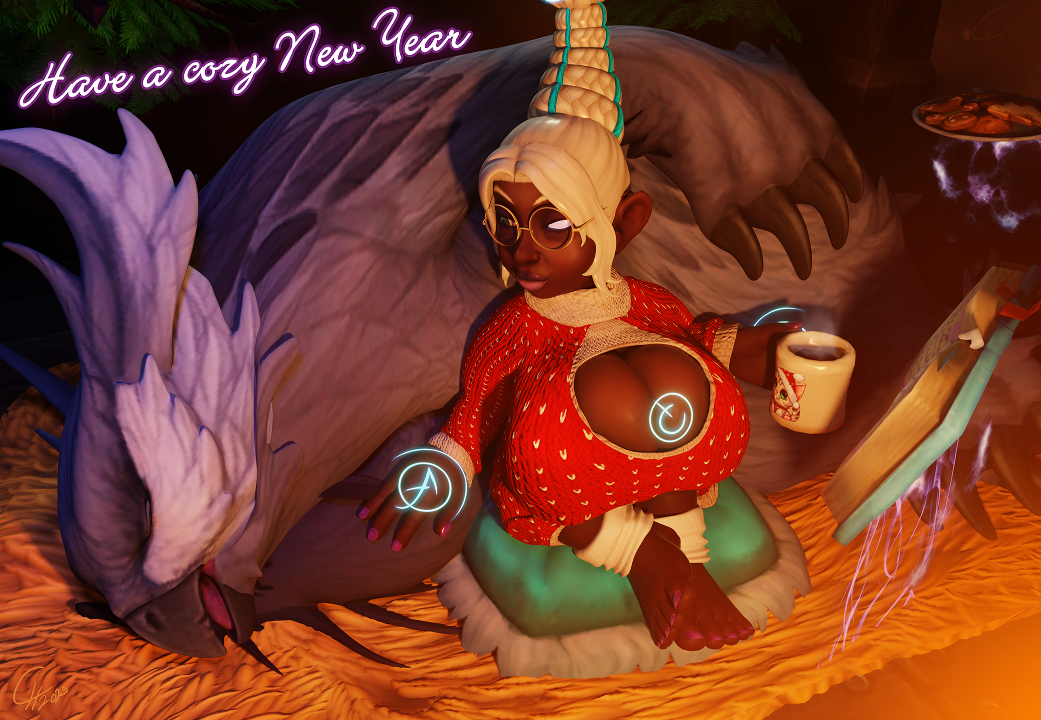 Warmth of the Fireplace [Gnome/SFW]
A good book, some hot dark coco, the warmth
from a fireplace - and big fluffy umbraclaw
names Marshmallow to work as a cushion
and to make cute soft snoring sound.
[b][url=http://bakaras.com/murlocish/albums/userpics/10001/20/EndOf2025XL.png]==XL-SizeEdit==[/url][/b]
Keywords: OC;Gnome;BBW;Tease;SFW;Pinup