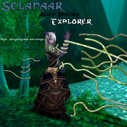 Selanaar, Alien Species Explorer 4/6 [Draenei/Pinup]
From 2007, part of the first series of picture about Selanaar.
Keywords: Draenei;OC;pre2010;pinup;tentacle