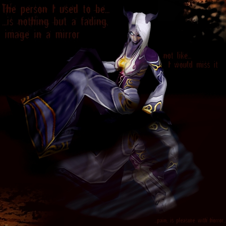 Dark-Selanaar's Diary of Madness 2/8 [Darkside/Draenei/Horror]
< Flavour text lost in time >
Picture 2/8
Keywords: Darkside;OC;Draenei;Horror