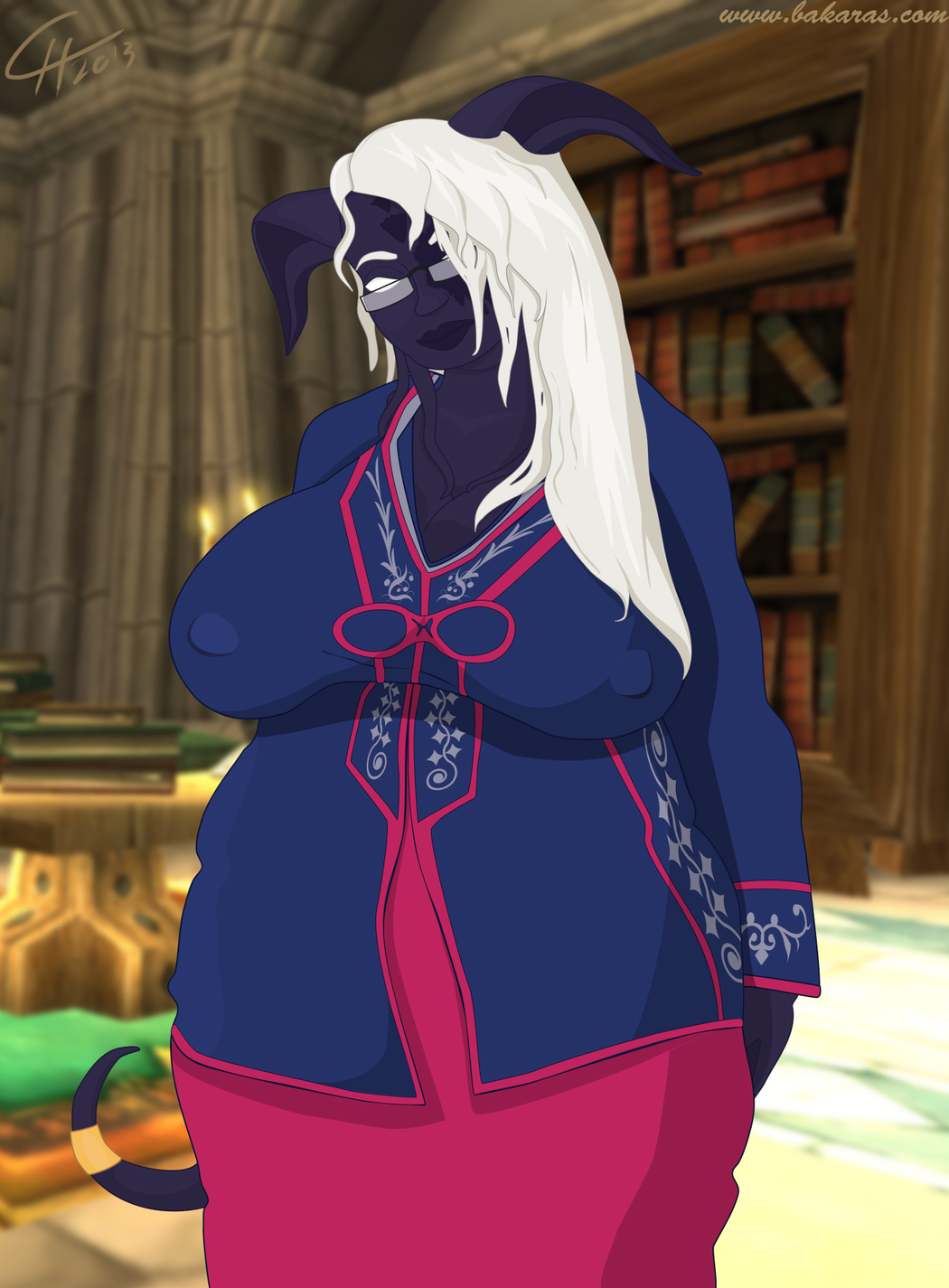 Ms. Traveling-Librarian [Draenei/BBW/Tease]
Ms. Selanaar Tallulah pre-Cataclysm at Stormwind Library.
Also new try on style and colours. 2013.
Keywords: Draenei;OC;Tease;BBW