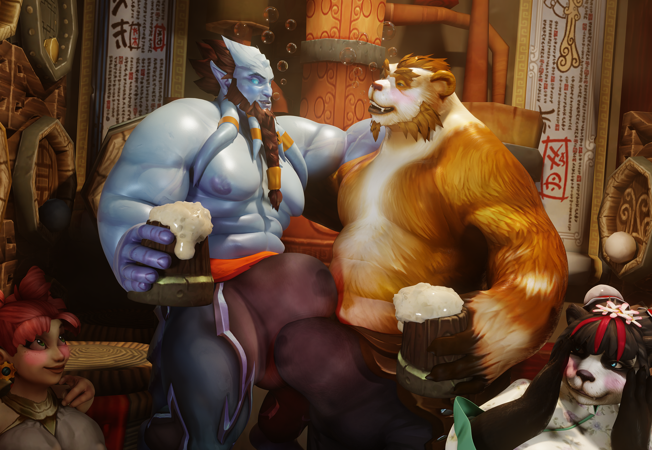 Burly Standoff [Draenei/Pandaren/Gay]
2026 Autumn Commission #4
Friendly competition or not, when ones manhood
is at the stakes, one doesn't back off until victorious.
Equally matched in many aspects yet the standoff continues
mug after mug to prove who is the bigger man.
[b][url=http://bakaras.com/murlocish/albums/userpics/10001/6/2026AutumnComm04-18XL.png]==XL-Size Edit==[/url][/b]
Keywords: commission;Pandaren;Draenei;Pinup;Tease;Frottage
