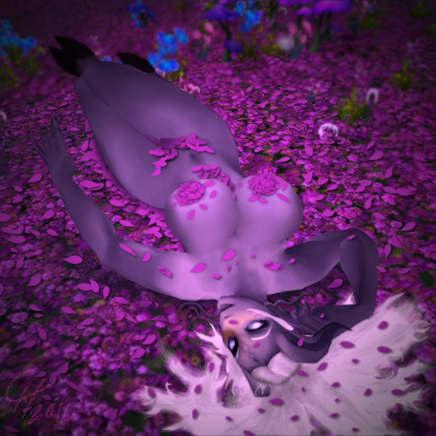 Bed of Flowers [Draenei/Pinup/Tease]
Same say it's from American Beauty, but it really is a parody
a [url=https://en.wikipedia.org/wiki/Nemi_(comic_strip)]Nemi[/url] picture.
Keywords: Draenei;OC;Tease;Pinup;SFW